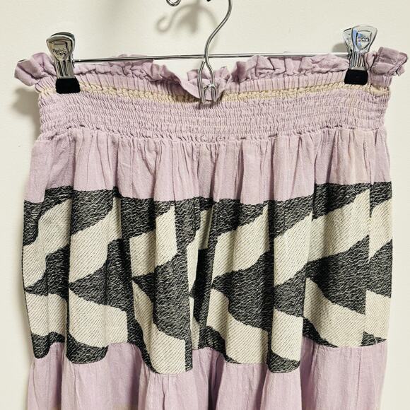 Pearl & Caviar Top Skirt Womens Size S/M Lilac Zakar Geometric Maxi Dress Set - Picture 4 of 14
